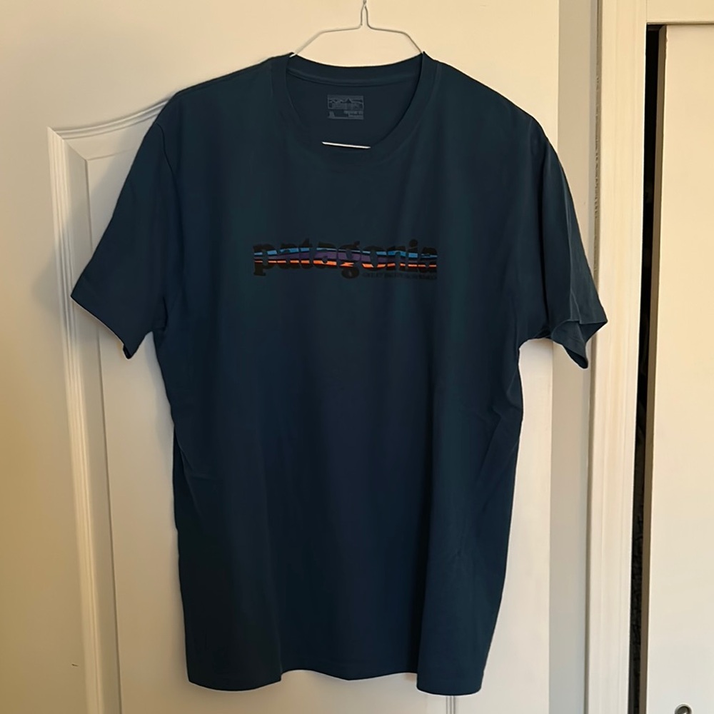 Patagonia Men's Blue T-Shirt